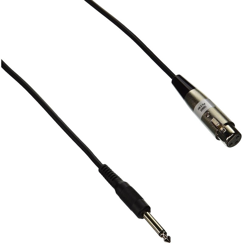 20 Foot Microphone Cable - XLRF to Phone Plug