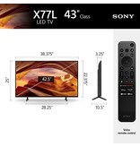 Sony 43-inch X77L Series 4K UHD LED Smart TV - Google TV - HDR