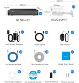 Reolink Reolink 8-Channel 5MP PoE NVR Kit with Person/Vehicle Detection