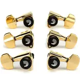 D'Addario Planet Waves Auto-Trim Tuning Machines, 3 + 3 Setup - Gold