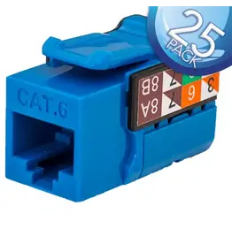 Vertical Cable RJ45 / CAT6 VMax Keystone Jack Insert