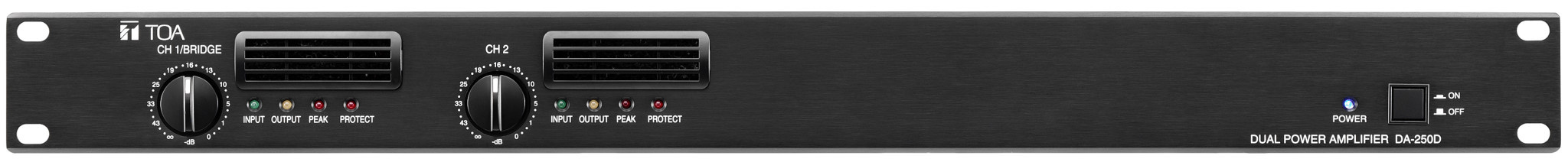 TOA 2-Channel Digital Power Amplifier 250w x 2 (70v) - Sight & Sound