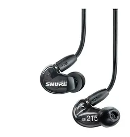 Shure SE215 PRO Sound Isolating earphones with single dynamic microdriver and detachable wireform cable - Black