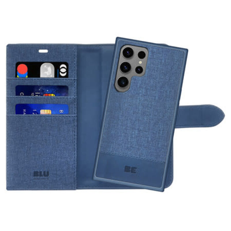 Blu Element 2 in 1 Folio Case Navy for Samsung Galaxy S24 Ultra
