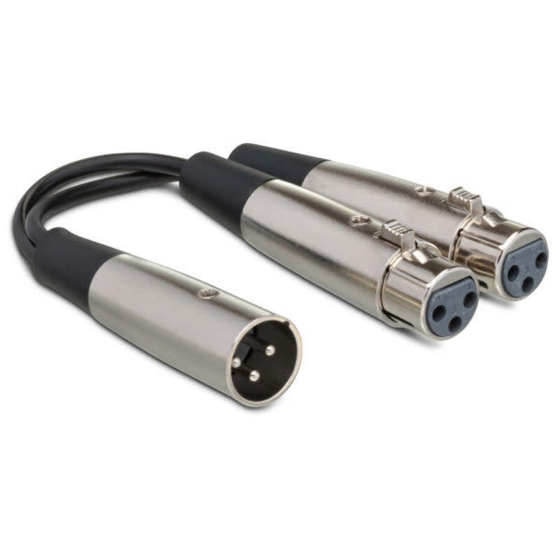 Xlr3M To Dual Xlr3F Y Cable