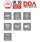 ProVision ISR 4MP VPD Eye-Sight IP Fixed 2.8mm Lens w/ 20M IR Camera
