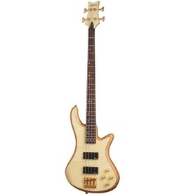 Schecter Stiletto Custom-4 4-String Electric Bass Guitar, Natural Satin