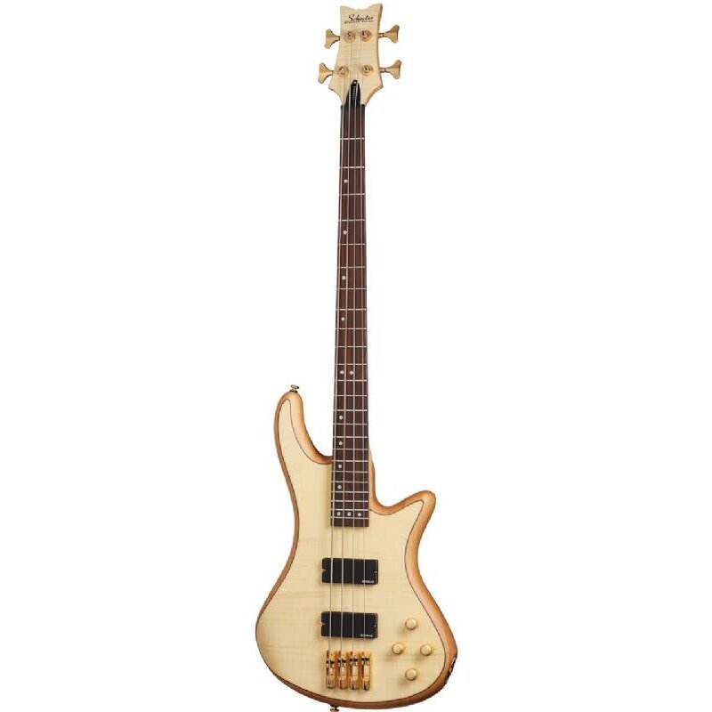 Stiletto Custom-4 4-String Electric Bass Guitar, Natural Satin