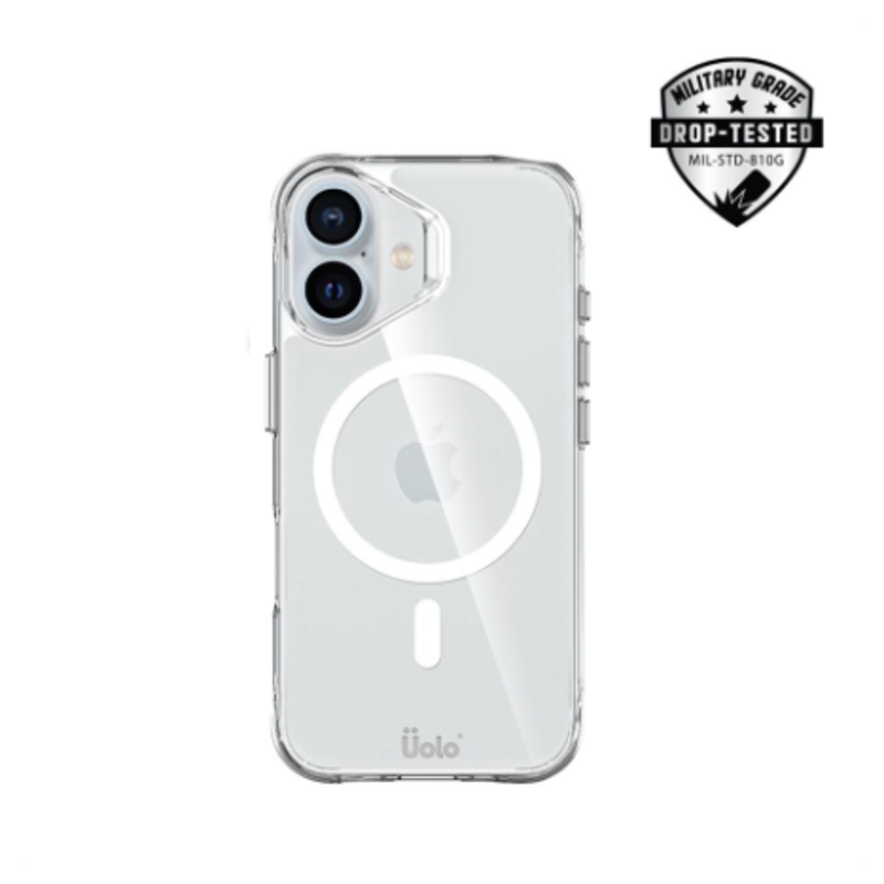Uolo Soul+ Protective Mag Case, iPhone 16, Clear