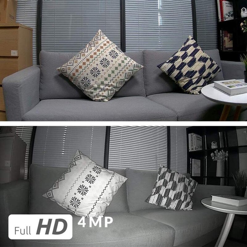 4MP Indoor WiFi Camera with Person/Pet Detection