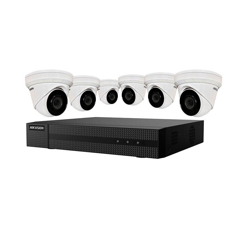 4K Value Express Kit with 8-Channel NVR and 6 x 4MP Outdoor Turret Cameras with 2.8mm Lens