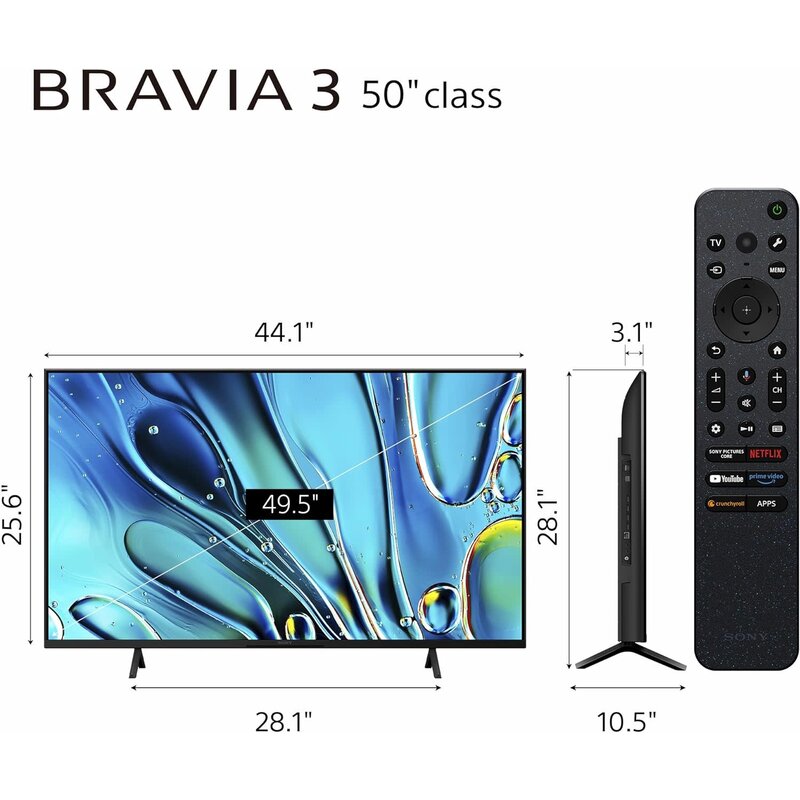 Sony 50-inch Bravia 3 Series 4K UHD Smart Google TV - HDR