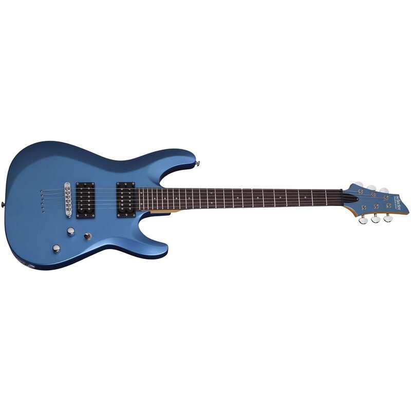 Schecter C-6 Deluxe Solid-Body 6 String Electric Guitar - Satin Metallic Light Blue