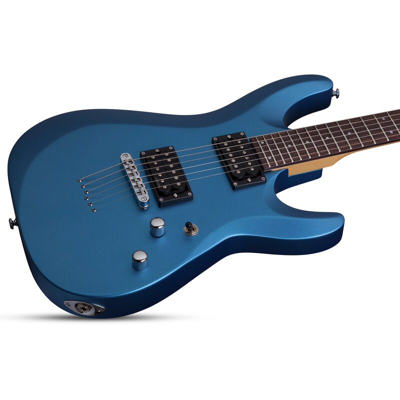 Schecter C-6 Deluxe Solid-Body 6 String Electric Guitar - Satin Metallic Light Blue
