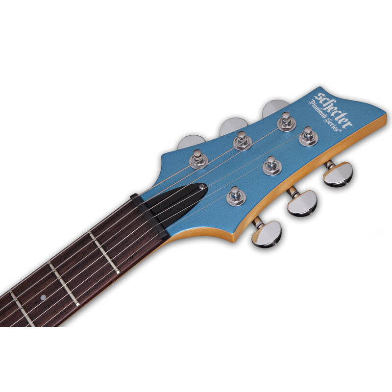 Schecter C-6 Deluxe Solid-Body 6 String Electric Guitar - Satin Metallic Light Blue