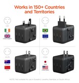 HyperGear World Charge Universal Travel Adapter with USB