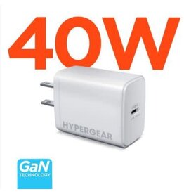HyperGear 40W USB-C PD SpeedBoost Wall Charger w/SmartChip Technology