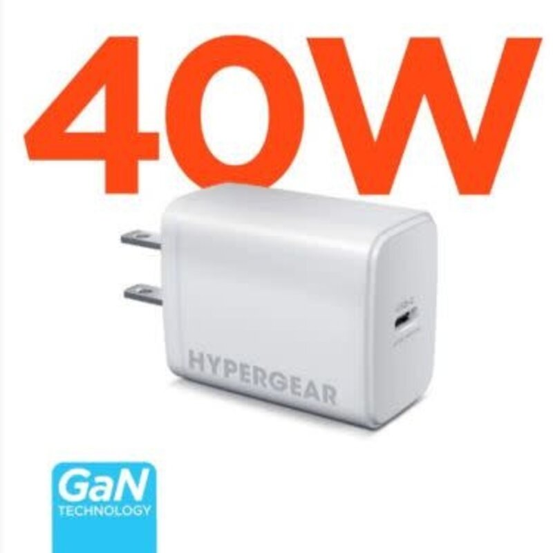 40W USB-C PD SpeedBoost Wall Charger w/SmartChip Technology