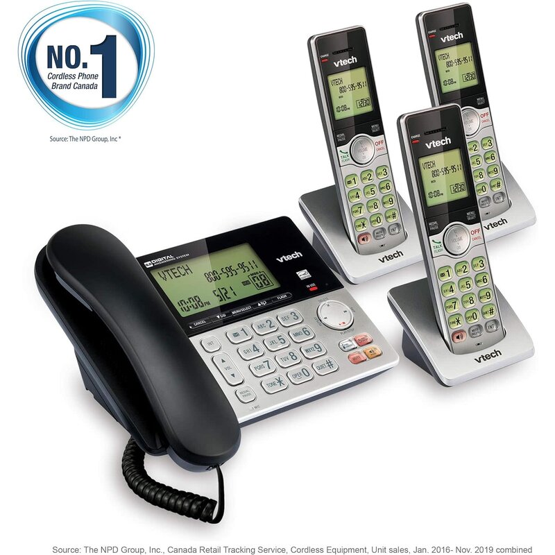 Corded/Cordless Phone system w/Ans 3 handsets