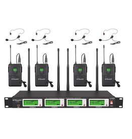 G-787L GTD Audio 4 Ch UHF Diversity Wireless Headset/ Lapel Microphone Kit