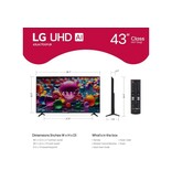 LG 43-Inch UA77 Series 4K UHD TV