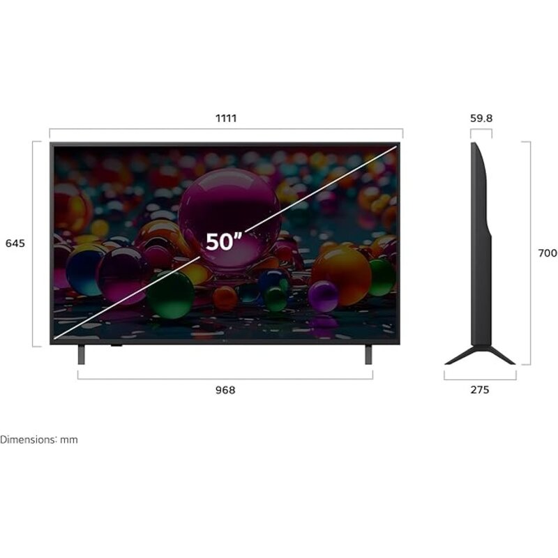 50-Inch UA7000 Series 4K UHD TV α7 AI Processor