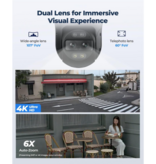 Reolink TrackMix 8MP PoE Dual-Lens 6X PTZ Camera with Auto-Zoom Tracking