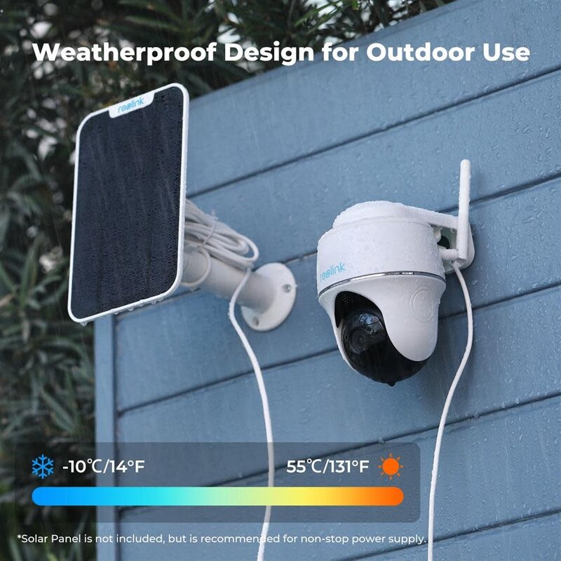 Argus PT 5MP Dual Band 4MP Outdoor Battery-powered WiFi Camera