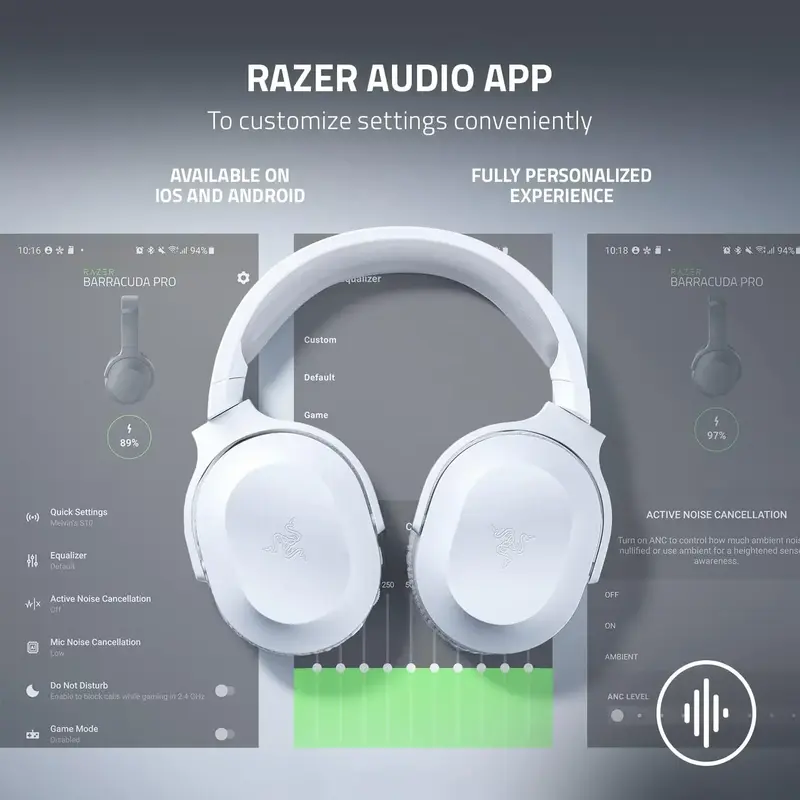 Razer Barracuda X Wireless Multi-Platform Gaming and Mobile Headset - White (Razer Renewed)