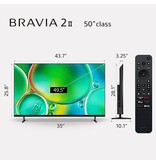 Sony 50-inch Bravia 2 II 4K UHD Smart Google TV - HDR