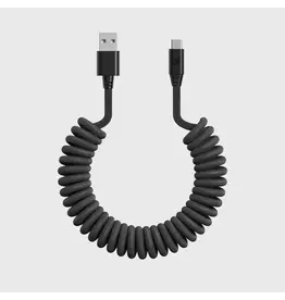 Caseco Road Ready Coil Cord (USB-A to USB-C)