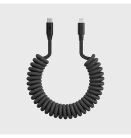 Caseco Road Ready Coil Cord (USB-C to Lightning)