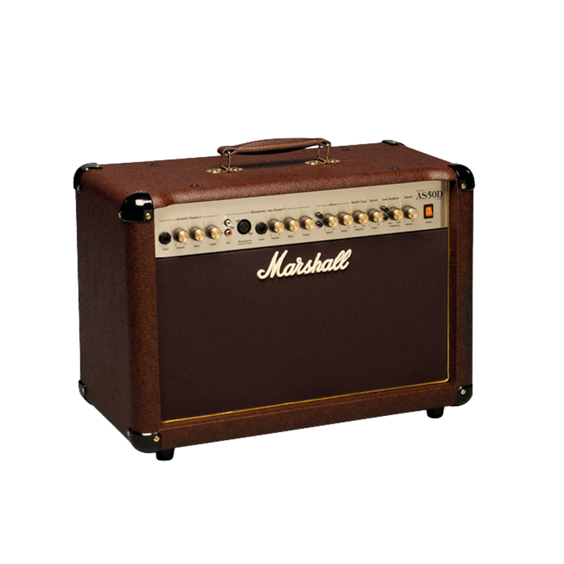 Used Marshall 50W 2x8 Acoustic Guitar Combo Amp/Cover and Foot Switch