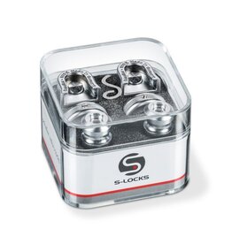 Schaller S-Lock  Strap Locks -  Satin Chrome