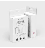 Caseco Starter Pack Bundle Fremont Clear Case, Tempered Glass, Dual Port 30W Wall Charger