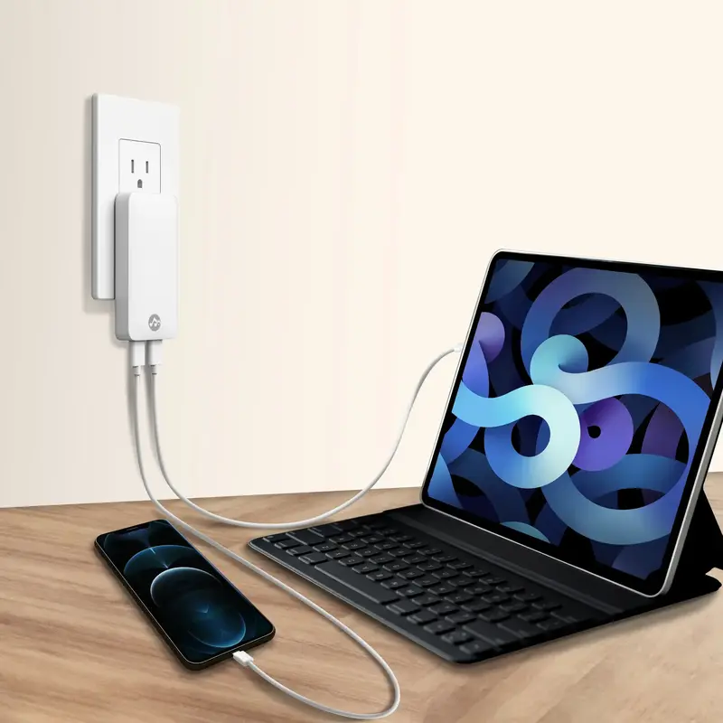 FlatCharge Dual Port PD 45W Wall Charger