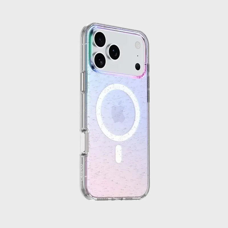 Protective Clear Iridescent Phone Case - iPhone 17 Pro Max