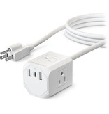 HyperGear CUBE Multi-Port Power Strip Extension Cord (5')