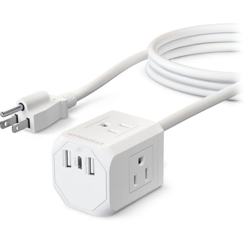 CUBE Multi-Port Power Strip Extension Cord (5')