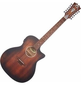 D'Angelico Used - Premier Fulton LS 12 String Acoustic / Electric Guitar w/Case & Strap