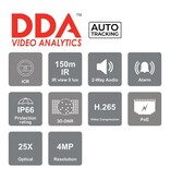 ProVision ISR 4MP 5" IP PTZ with x25 Optical Zoom, 300m IR LED and AI