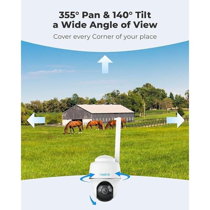 5MP Battery-powered 4G LTE Pan-Tilt Camera