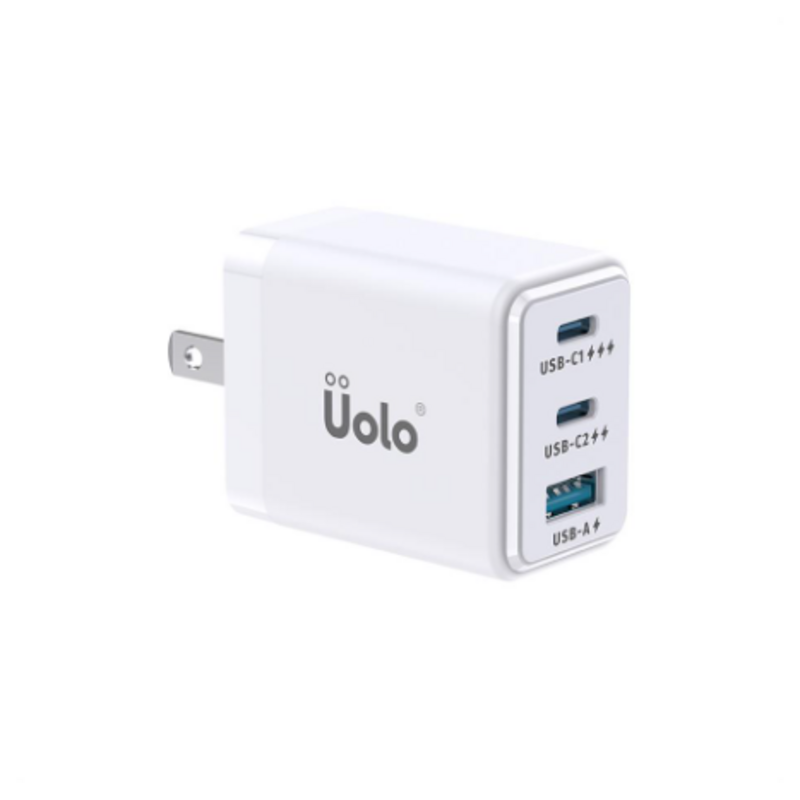 Volt 45W Tri-port Wall Charger with 2 USB C and 1 USB A