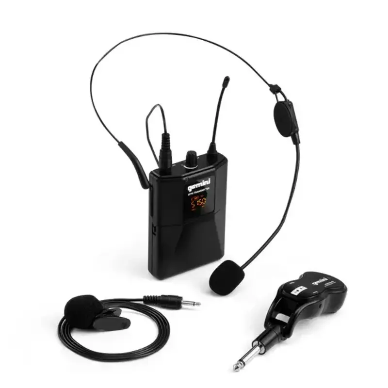 UHF Wireless Microphone System Headset/Lavalier (512-541.7MHz)