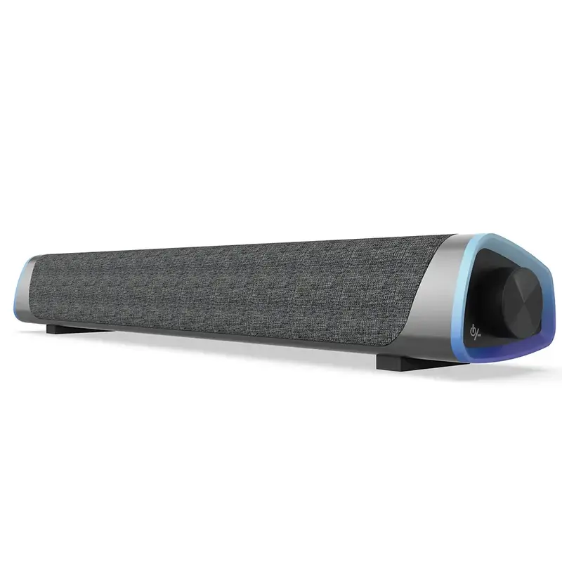 R30 Computer Soundbar, USB Powered, Colorful RGB Lights with Switch Button
