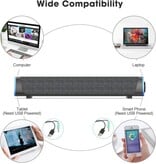 R30 Computer Soundbar, USB Powered, Colorful RGB Lights with Switch Button