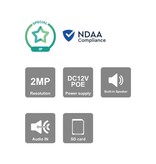 ProVision ISR Video Doorbell Camera 2MP IP Fixed 2.3mm Lens w/ RFID