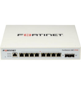 Fortinet FS-108F-FPOE FortiSwitch 8-Port Gigabit PoE+ Managed Switch - 130W PoE Budget - 2 SFP Slots - Layer 2 - 1U Rack/Desktop (Open Box)