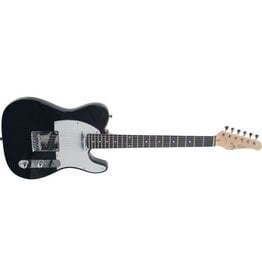Jay Turser TL Style Lightweight Solid Body Electric Guitar, Black