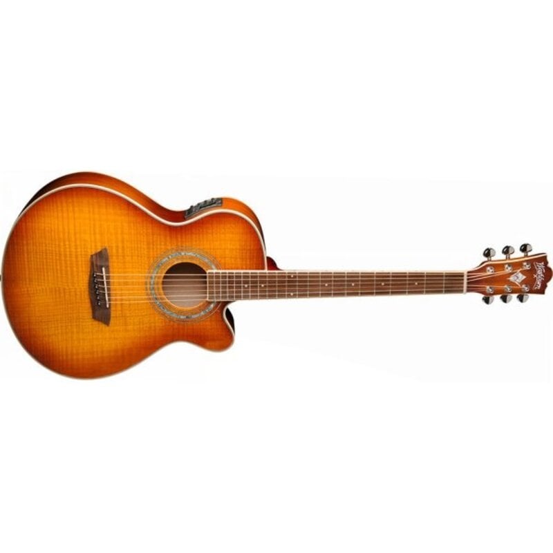 Festival Mini Jumbo Cutaway Acoustic/Elec Guitar - Ice Tea Burst